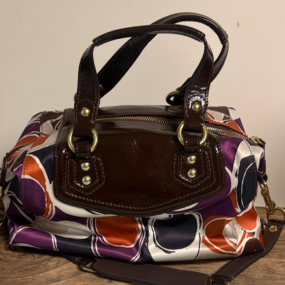 Coach Ashley Scarf Print Satchel Shoulder Bag - Picture 3 of 9